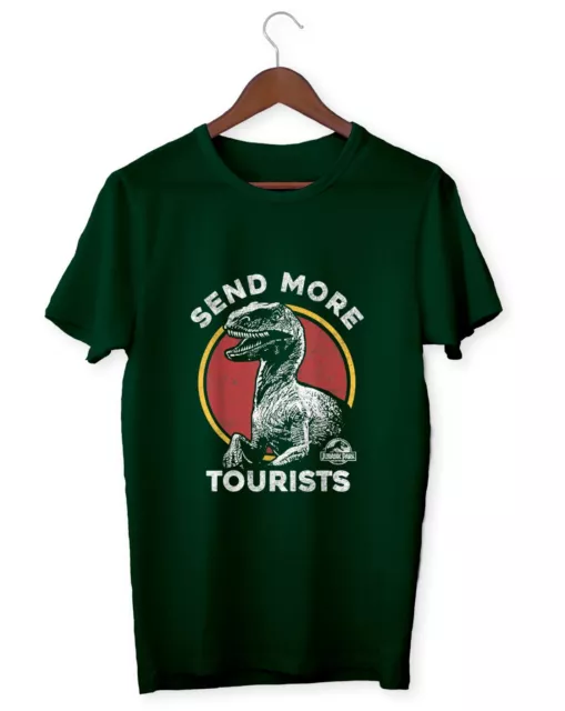 Jurassic Park Send More Tourists Raptor Damen Herren T-Shirt Kinder T-Shirt