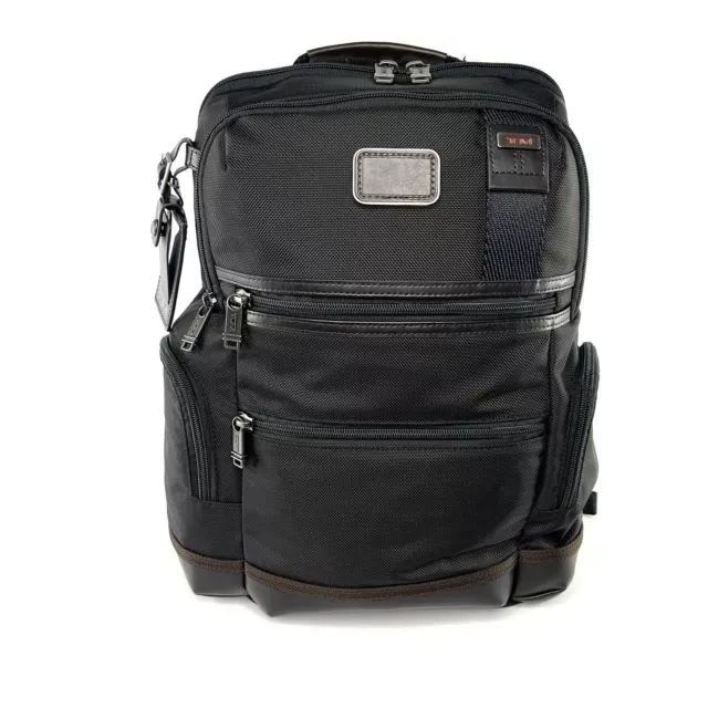 TUMI Parrish Backpack Hickory Black with Brown Trim Laptop Business Bag