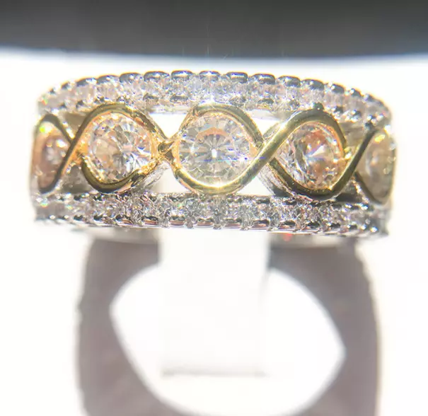 Elegant Female Zircon Stone Ring Finger Rings For Women Promise Love Valentine's 3