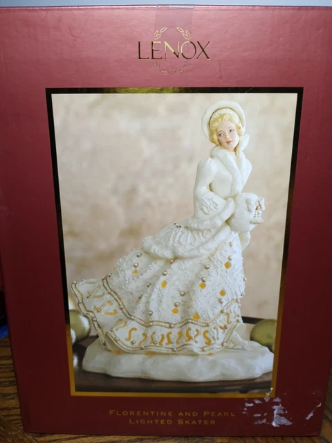 Lenox Florentine And Pearl Lighted Skater