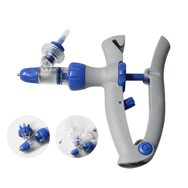 Pistolet à seringue pour bétail de 5 ml, injecteur d'animaux d'injection de O9X6