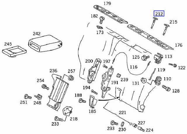 Support D'ampoule Arrière Universel Pour Mercedes Classe W210, W220, R170 - Référence A14082601 - Neuf