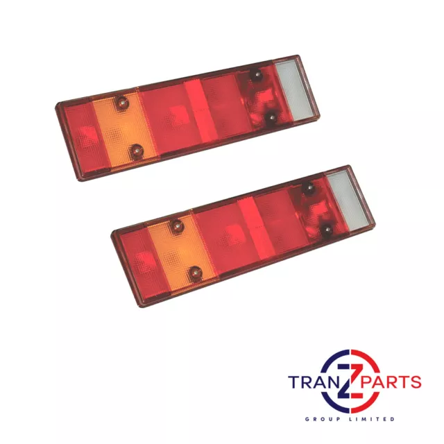 2 Back Rear Tail Lamp Light Lens Fits Iveco Eurostar Eurotech Eurocargo Stralis