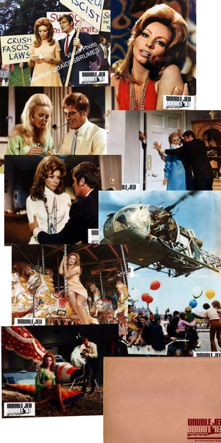 9 PHOTOS. DOUBLE JEU (CROSSPLOT) 1969 Roger Moore, Martha Hyer NEUVE ...