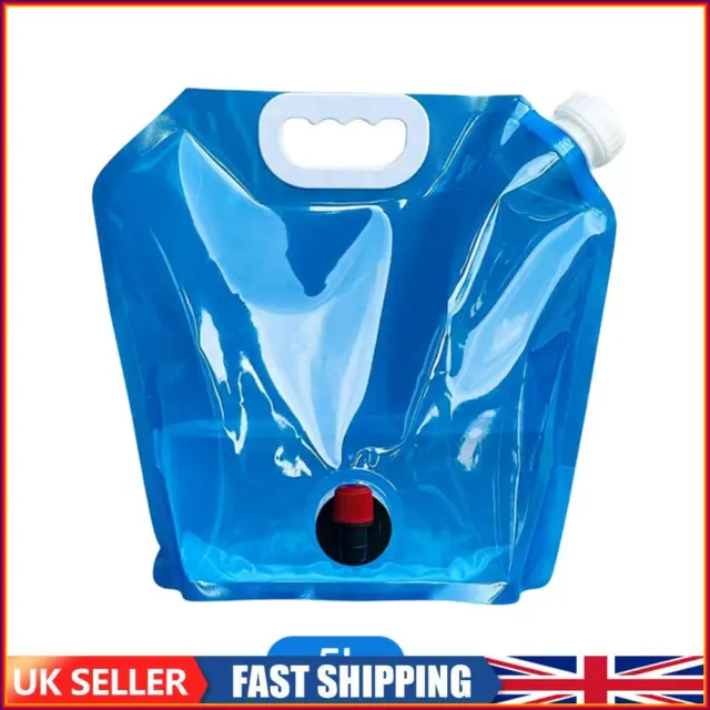Camping Folding Water Bag No Leakage Water Container with Faucet Pouch (5L)
