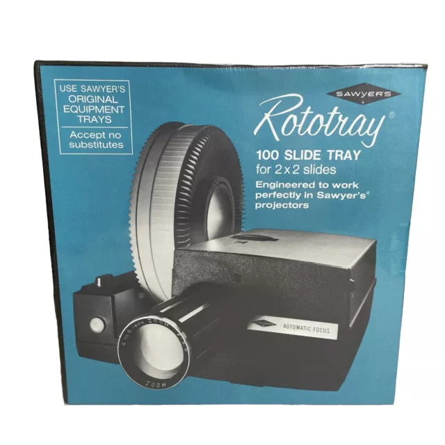 Sawyer's Rototray Rotary Projector Slide Tray 100 2x2 Sealed