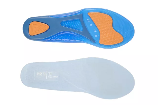 Pro11 Wellbeing T-bone gel insoles for active sports Running Walking Hiking