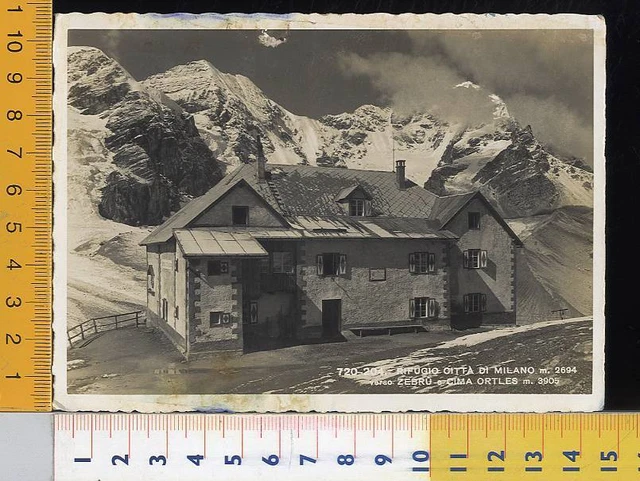 42769] BOLZANO - ZEBRU - RIFUGIO CITTà DI MILANO _ ANNULLO ALBERGO SOLDA 1941