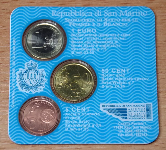 San Marino - Offizieller Euro Kursmünzensatz 2006 - KMS Blister 2