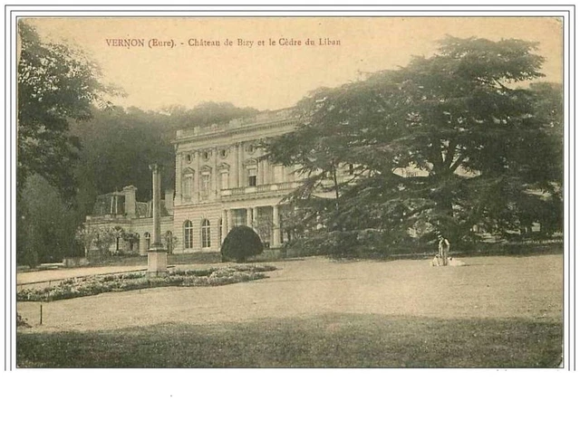 27.Vernon.chateau De Bizy Et Le Cedar Du Liban