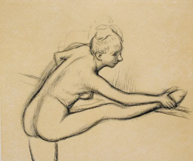Edgar Degas: Bailarina Para El Barra, Grabado Firmada, 3