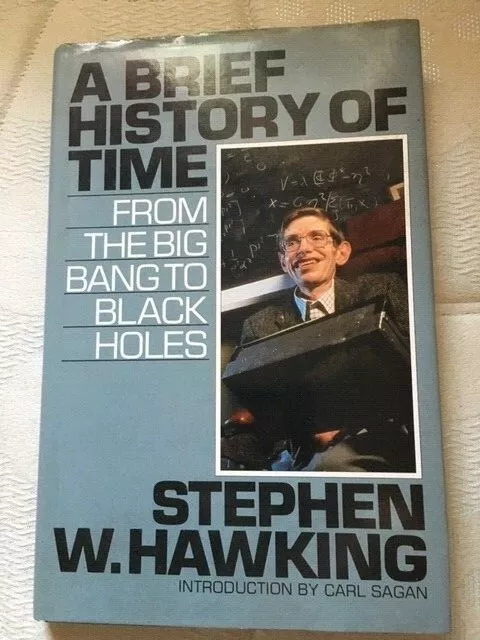 Stephen Hawkings A BRIEF HISTORY OF TIME Hardback Book 1st Edition 1992 Reprint