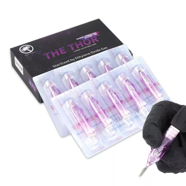 10 piezas/caja estéril desechable boquilla de tatuaje puntas de tubo suministros RL RM RS