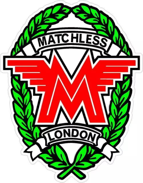 Classic Bike Decals Matchless London Vintage Motorbike Stickers x2