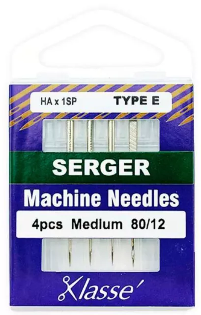 Klasse Machine Needles Overlocker/Serger Type E 80/12 HA x 1SP