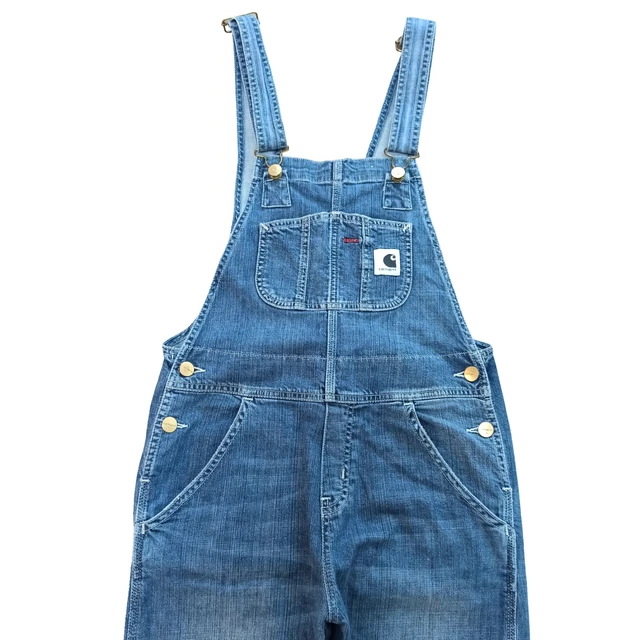 CARHARTT FEMMES BIB-OVERALL TAILLE XS Jean Bleu Bavoir Ensembles