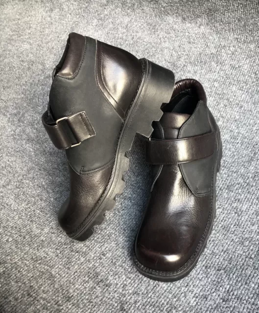 Amanda Smith Size 6 BROWN Boot Clunky Heel Ankle Shoe Boots