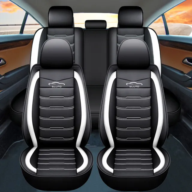 Car Seat Covers For Land Rover Dog Pet Protector Full Set Front Rear PU Leder