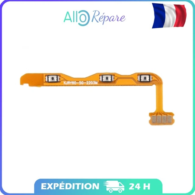 Câble Flex Nappe Boutons Power/Volume - Pour Honor View 20 - Neuf D'origine (Noir)