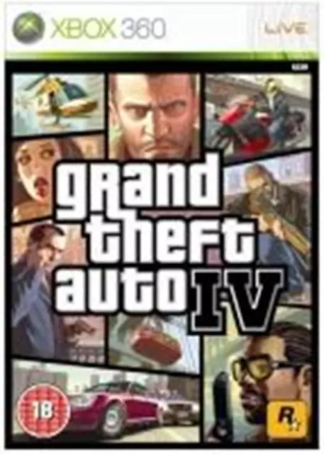 Grand Theft Auto IV Video Games Microsoft Xbox 360 (2008)