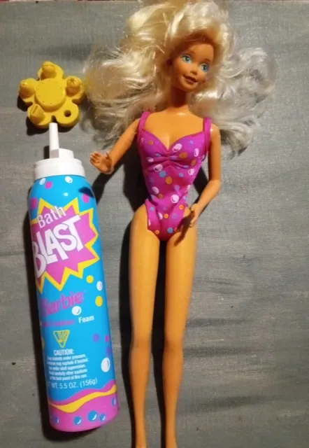 Barbie 1992 Bath Blast Barbie Empty Can