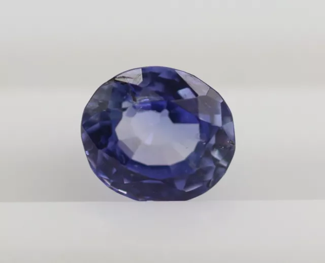 1.09 CT Desseré Saphir Naturel Bleu à Facettes Coupe Ovale Certifié Ceylan Gemme 3