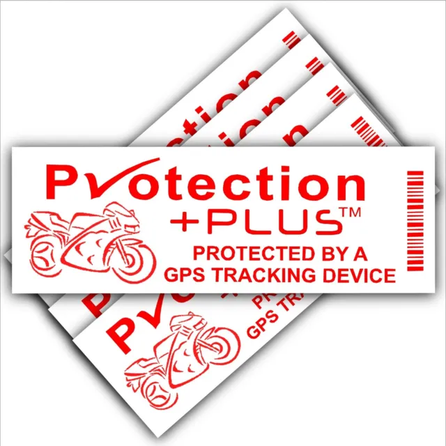 Pegatinas de seguridad para motocicletas GPS dispositivo rastreador GPS señales de advertencia seguimiento de motocicletas