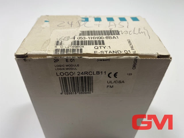 SIEMENS LOGIKMODUL 6ED1053-1HH00-0BA1 logic module LOGO! 24RCLB11 E ...