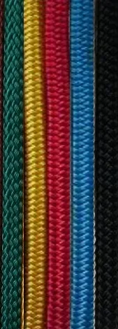 10MM DBL BRD POLYESTER YACHT ROPE Solid Color-per Metre