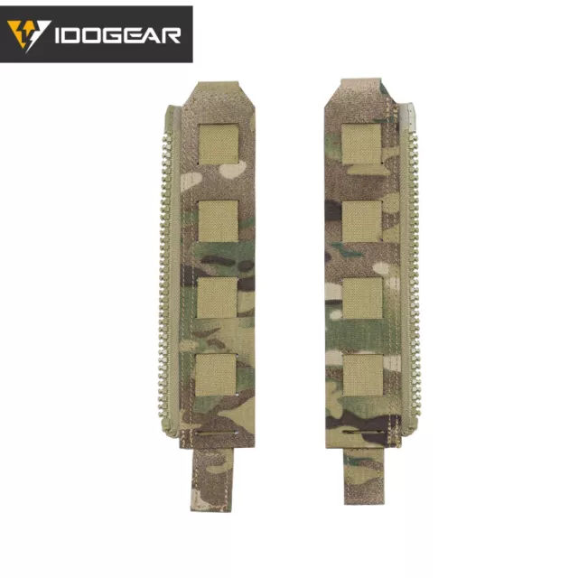 IDOGEAR Taktischer Reißverschluss MOLLE Adapter 10# Rückseite Rucksack Platte