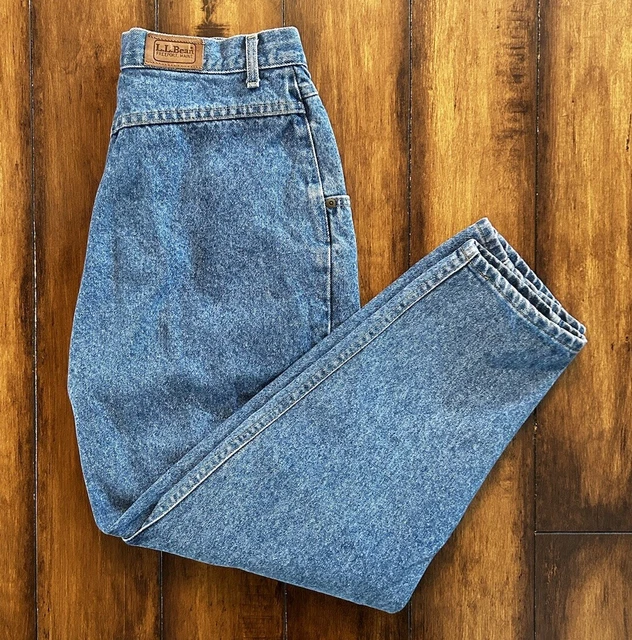 Vintage LL Bean Women’s V-Front Mom Jeans United Garment Workers Size 14 USA