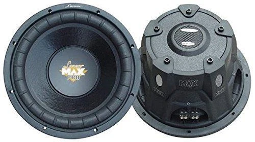 Lanzar 12in Car Subwoofer Speaker - Black Non-Pressed Paper Cone, Stamped Steel
