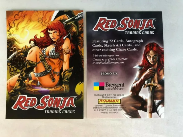 CHEAP PROMO CARD: RED SONJA (Breygent 2011) PROMO-UK