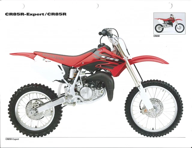 MOTORCYCLE DATA SHEET - Honda - CR85R - Expert - 2004 Specifications ...