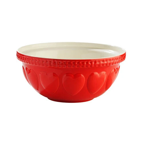 Tazón mezclador de corazón RED Mason Cash de alta calidad resistente a chips 29 cm