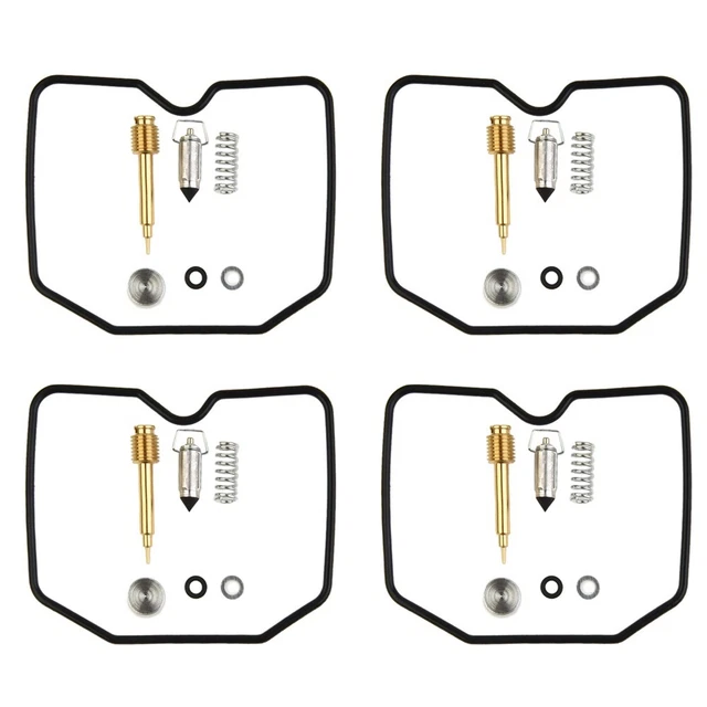 Kit di ricostruzione del carburatore, 4 set di parti di manutenzione del kit di riparazione del carburatore per moto adatte per Suzuki GSX‑R 750/750W Kit di ricostruzione del carburatore, 4 set di parti di manutenzione del kit di riparazione del carburatore per moto adatte per Suzuki GSX‑R 750/750W