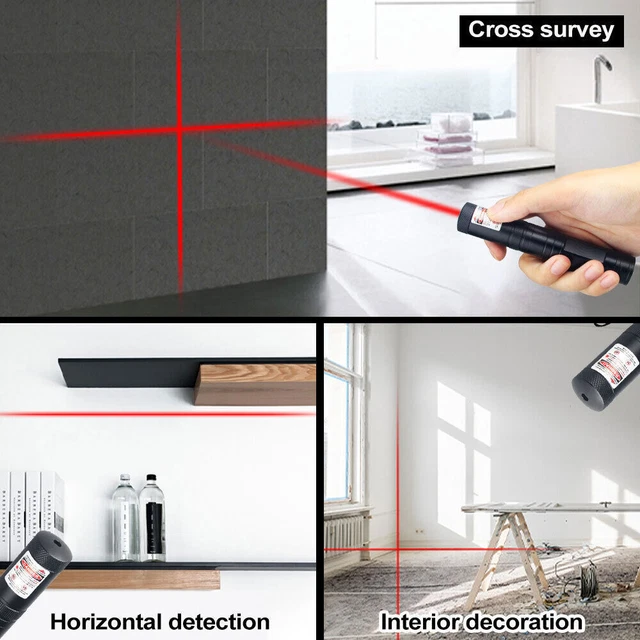 Laser Pointer Pen Level Leveling Line Cross line Mini Handheld Infrared Lazer