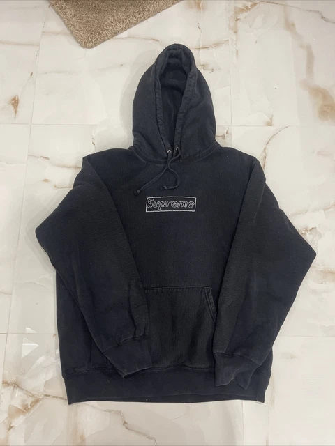 Supreme KAWS Chalk Box Logo Hoodie SIZE MEDIUM