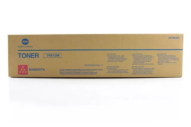 TN613M Konica Minolta Bizhub C452 C552 C652 Magenta Toner Cartridge A0TM350