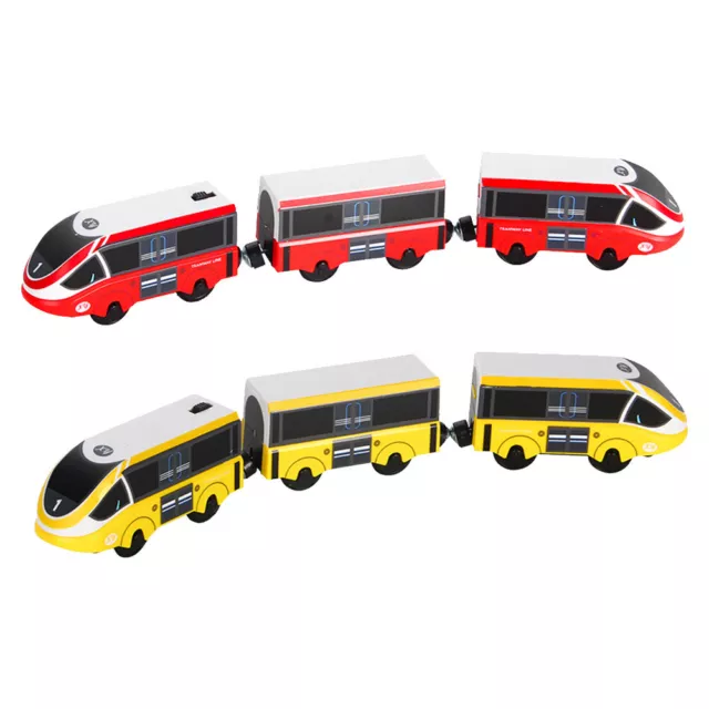 Electric Train Toys Battery Operated Locomotive Magnetic Track Car Toy Kids Gift