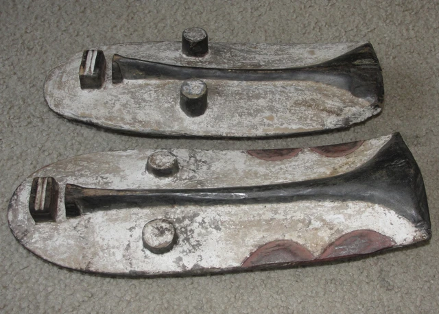 2 Old African Dan Gere Tribal Mask Grebo Kran Wee Wi  Art Baule Kwele Gabon 5