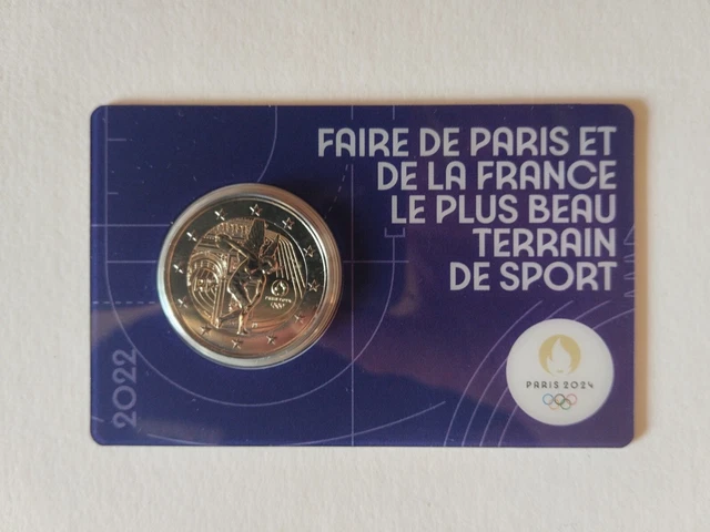 2 Euro Commemorative Coin France 2022 - Paris 2024 Disc Launcher
