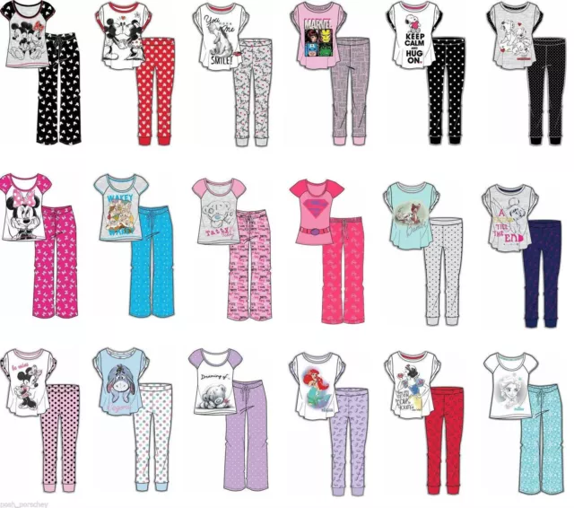 Ladies Pyjamas Ladies Disney Pyjamas Teenage Girls Pyjamas Ladies Pyjamas Set