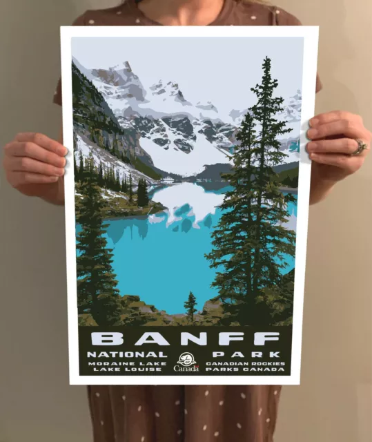 Banff National Park Travel Poster / Postcard Alberta Canada Multiple Sizes 3