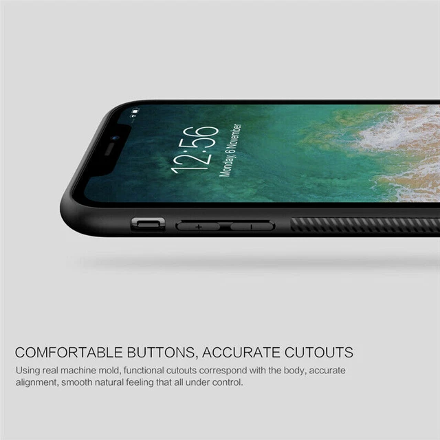 Ultradünne Hülle für iPhone 13 14 12 11 Pro Max 12 Mini Matt Kohlefaser Abdeckung 7
