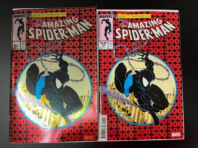 Amazing Spider-Man #300 Facsimile Edition Reg + Foil Nm Set Of 2 2023 Proshipper