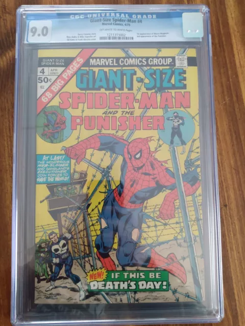 Giant-Size Spider-Man and The Punisher #4 Marvel Comics 1975  CGC 9.0