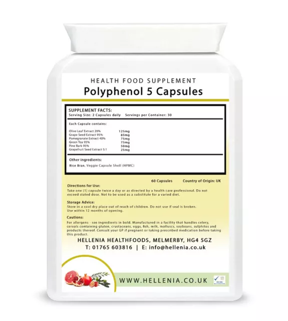 Hellenia Polyphenol 5 - Oxxynea® | 5-a-Day Obst & Gemüse - diätetische Antioxidantien 3