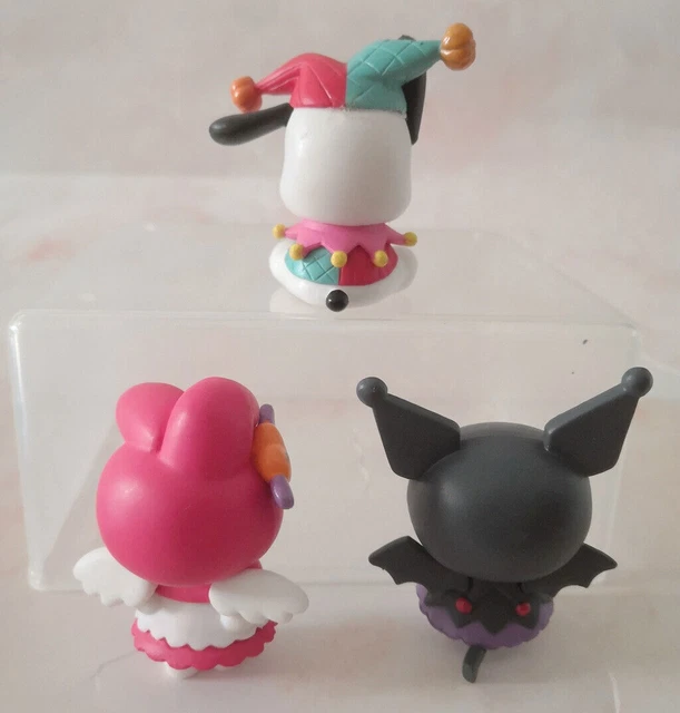 3pcs/set Cute Anime Kuromi My Melody Pochacco Halloween Figures PVC Doll Toy 2