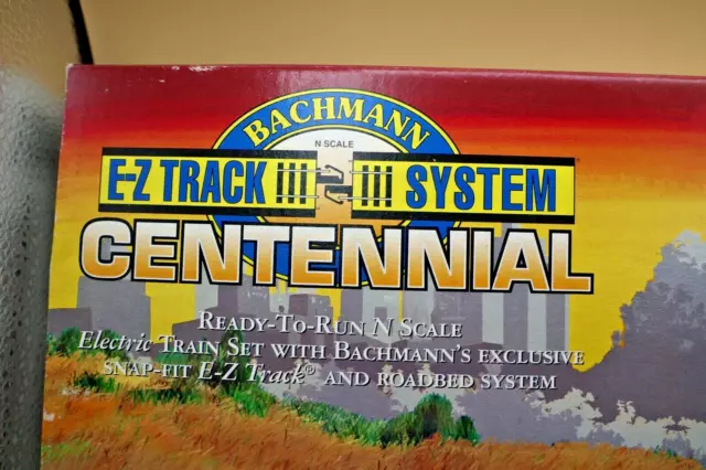 Raro ESCALA N BACHMANN 24007 Centennial E-Z Track JUEGO DE TREN ELÉCTRICO LISTO PARA FUNCIONAR 2